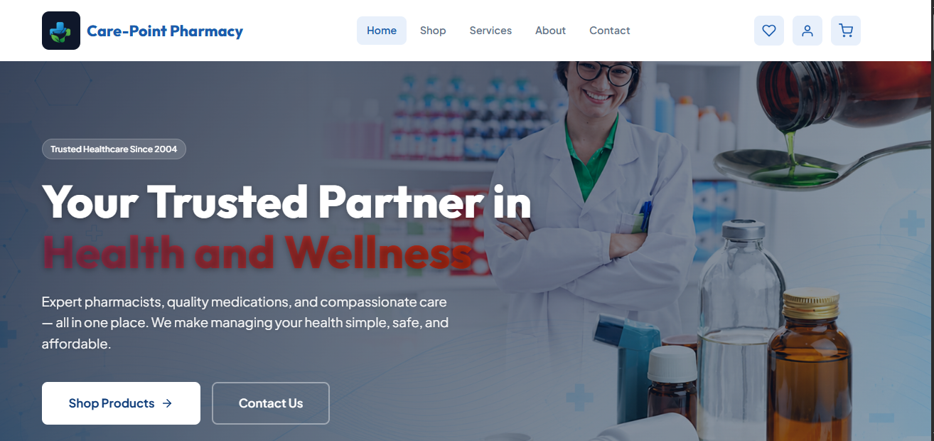 Pharmacy platform screenshot